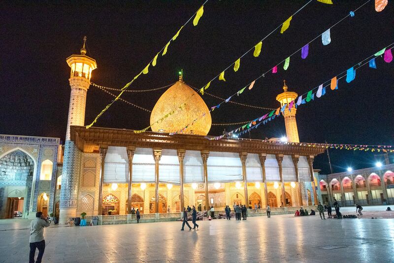 The Shah Cheragh Shrine after the attack in Shiraz, Iran, on October 26. Reuters