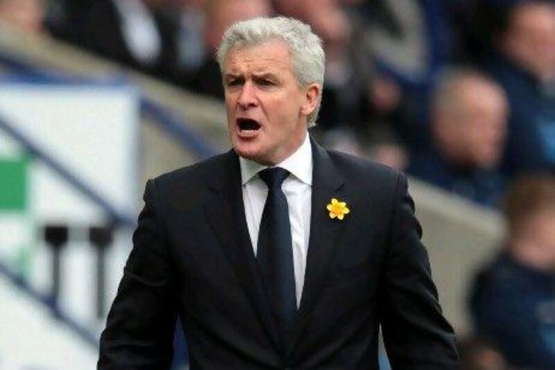 Hughes during QPR’s defeat at Bolton on Saturday.