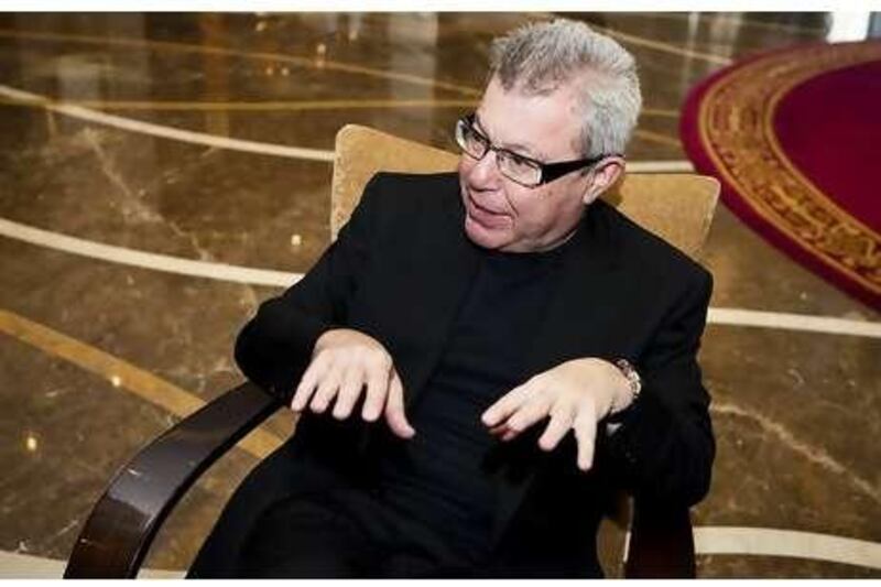 The American architect Daniel Libeskind, 64, will design the HCT Innovation City in Abu Dhabi. He is known for structures that 'defy gravity' and are 'dramatic, daring, provocative'. An editor with an architecture journal calls him 'one of the most famous architects in the world'. Andrew Henderson / The National