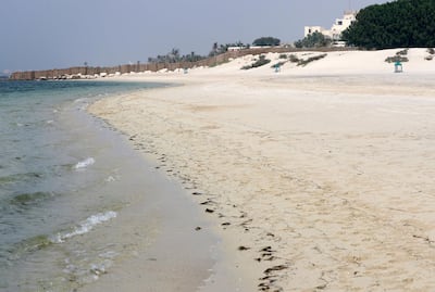 Dubai, United Arab Emirates - August 8, 2018: Story on unspoilt beaches. Jebel Ali beach. Wednesday, August 8th, 2018 at the Jebel Ali, Dubai. Chris Whiteoak / The National