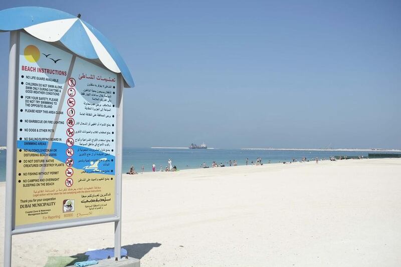 Jumeirah Beach Park, one of Dubai’s most popular outdoor spaces, will be closed for the next two years. Antonie Robertson / The National
