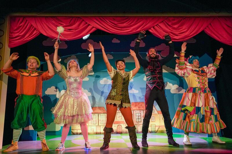 Cast members perform Jack and the Beanstalk at York Theatre Royal. The performance is the first of a series that are part of York Theatre Royal's Travelling Pantomime production. Getty Images