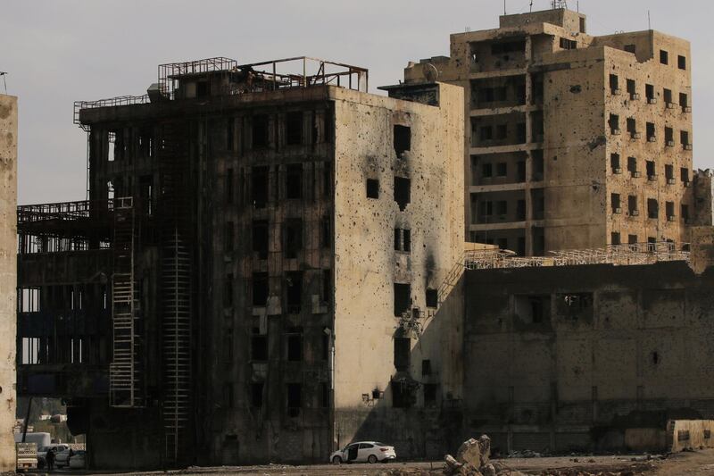 Damaged buildings in Mosul. Reuters