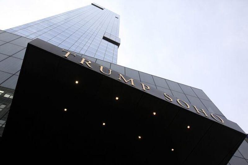 The Trump SoHo hotel, which opened last month, faced numerous setbacks since construction started in 2006. Jessica Rinaldi / Reuters