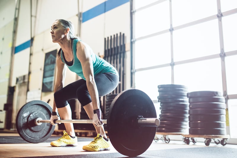 Strength training can enhance muscle strength, bone density, motor control and co-ordination, all crucial as women enter the autumn of their lives. Getty Images