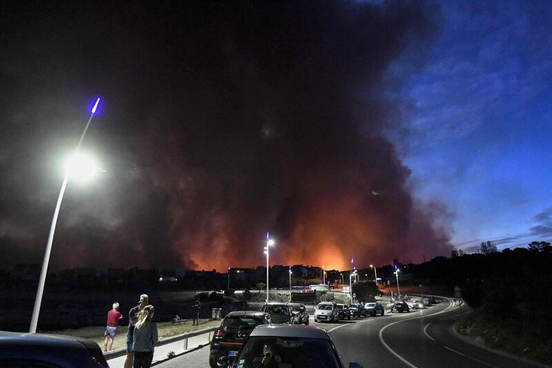 Wild fires broke out in Sausset-les-Pins, near Marseille. AFP