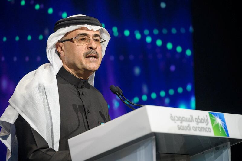 Saudi Aramco CEO Amin Nasser speaking to mark the Company's listing on Tadawul. Courtsey: Saudi Aramco