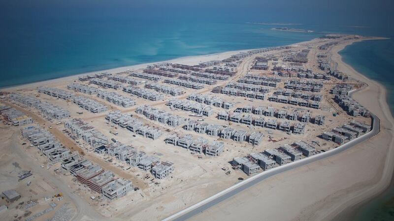 An aerial view of the Hidd Al Saadiat development in Abu Dhabi. Courtesy SDIC