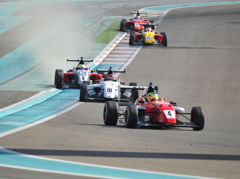 The MRF Challenge field at Dubai Autodrome this weekend includes Emerson Fittipaldi’s grandson, Pietro. Courtesy Total Communications