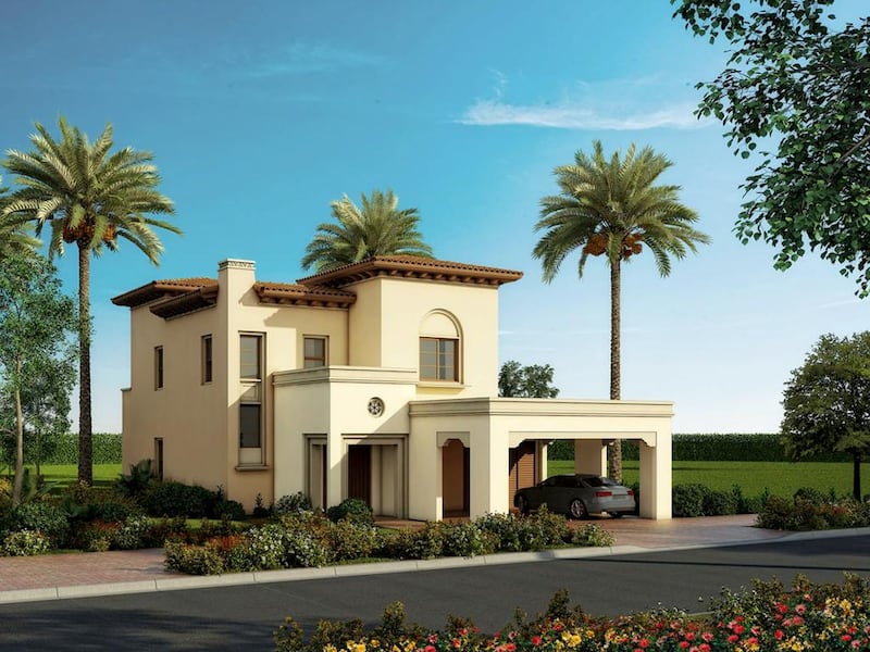 Arabian Ranches has unveiled Spanish-inspired Palma villas. Palma will feature 121 villas, available in four designs, all rooted in rich Spanish architecture. Photo courtesy Emaar