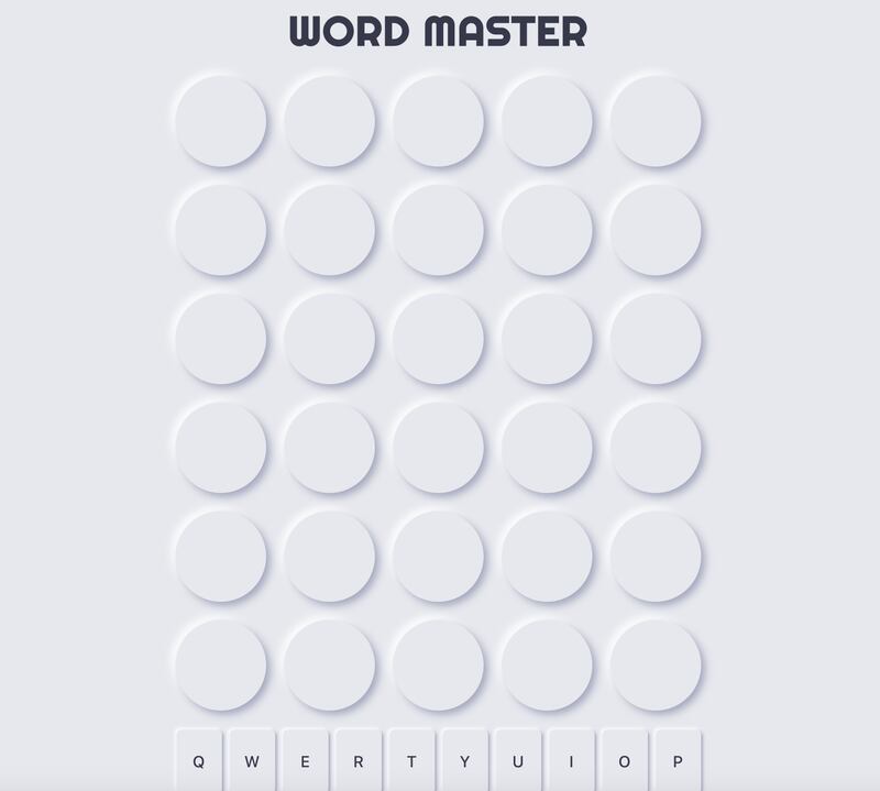 'Word Master' is strikingly similar to 'Wordle' except you can play more than one a day.