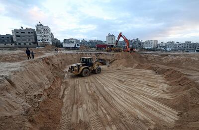 The cemetery was discovered by a construction crew working on a housing project. AFP