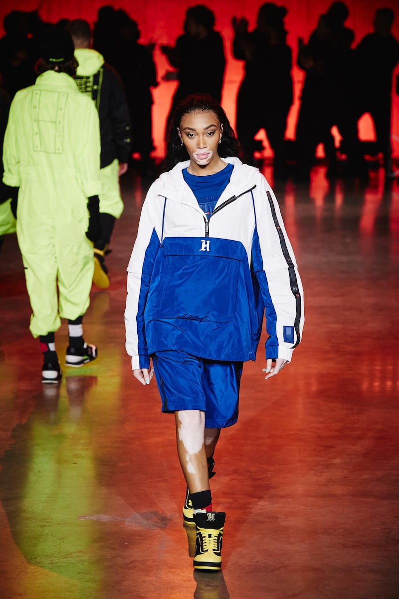 Winnie Harlow walks the runway at the Tommynow spring 2020 show on February 16, 2020. Getty Images