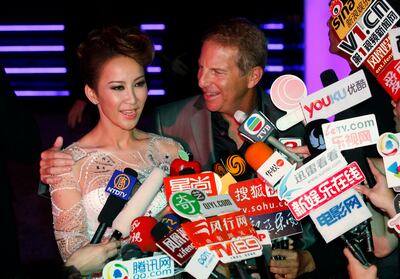 Coco Lee and her husband, Bruce Rockowitz in 2011. AP