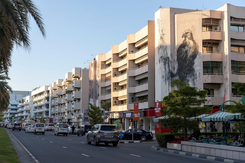 Dubai, United Arab Emirates - Reporter: N/A: Photo project. Street art and graffiti from around the UAE. Monday, January 27th, 2020. Al Satwa, Dubai. Chris Whiteoak / The National
