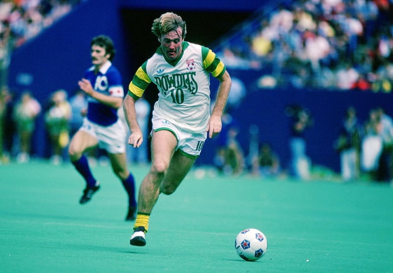 Football - North American Soccer League - Soccer Bowl 1979 - Vancouver White Caps v Tampa Bay Rowdies - 9/9/79 
Rodney Marsh - Tampa Bay Rowdies in action 
Mandatory Credit: Action Images / Sporting Pictures / Joe Mann  / Reuters
CONTRACT CLIENTS PLEASE NOTE: ADDITIONAL FEES MAY APPLY - PLEASE CONTACT YOUR ACCOUNT MANAGER