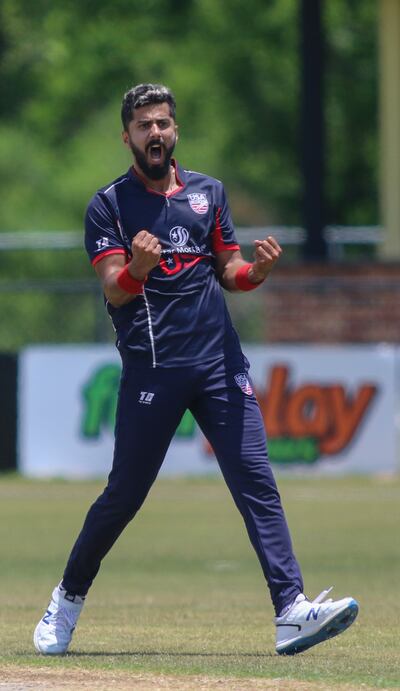 United States bowler Ali Khan is suspended for their opening two games. Photo: USA Cricket