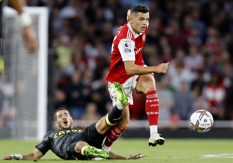 Granit Xhaka 7 - Played an important role in the opener, and controlled the midfield well. Xhaka’s array of passing was on show and he looked to excel in the middle alongside Lokonga. Looks to enjoy his more advanced role under Arteta. 
EPA