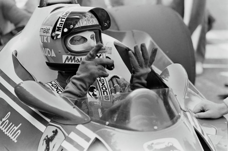 Austrian Formula One driver Niki Lauda at the Dutch Grand Prix, Circuit Park Zandvoort, Netherlands, 1st September 1977. (Photo by McCarthy/Daily Express/Hulton Archive/Getty Images)