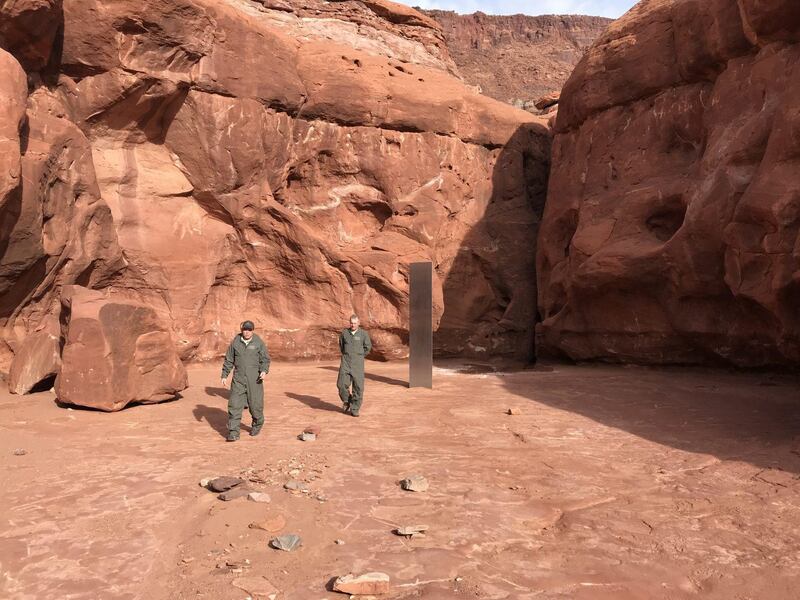 It was spotted from a helicopter as officials were circling the area to count bighorn sheep last week. Utah Department of Public Safety / EPA