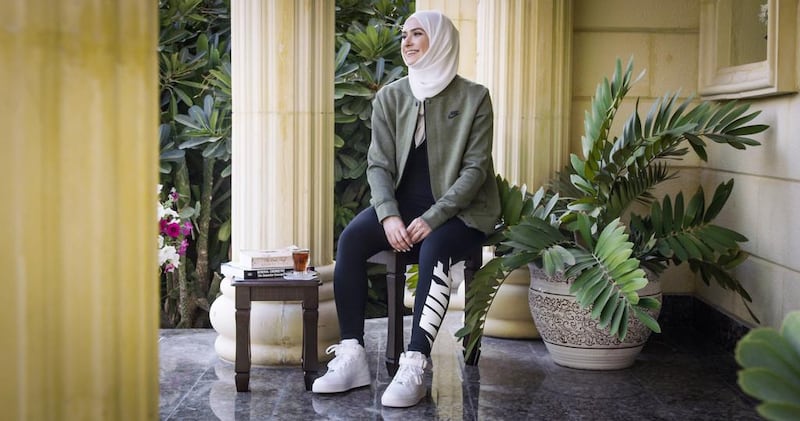 Emirati figure skater Zahra Lari’s journey is being told by Nike through a short film. Courtesy Nike 