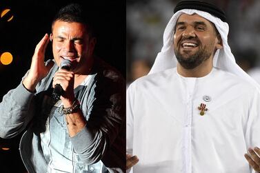 Arab pop stars Nancy Ajram, Amr Diab and Hussain Al Jassmi appear on Forbes Middle East's The Celebrity List: Arab Music Stars 2021 AFP 