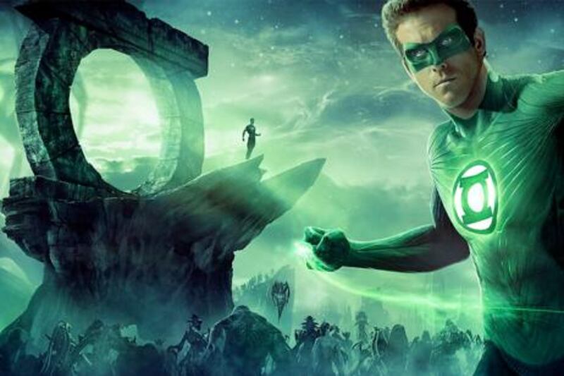 RYAN REYNOLDS as Hal Jordan in Warner Bros. Pictures' action adventure "GREEN LANTERN", a Warner Bros. Pictures release.Photo courtesy of Warner Bros. Pictures. TM & © DC Comics.