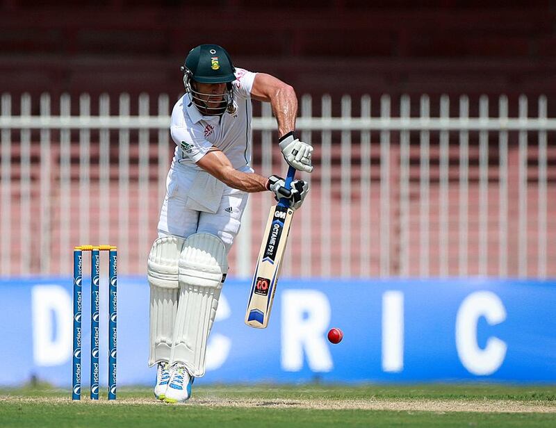 South Africa’s Faf du Plessis was promoted as opener so he could also get some runs under his belt against Pakistan A. Satish Kumar / The National 