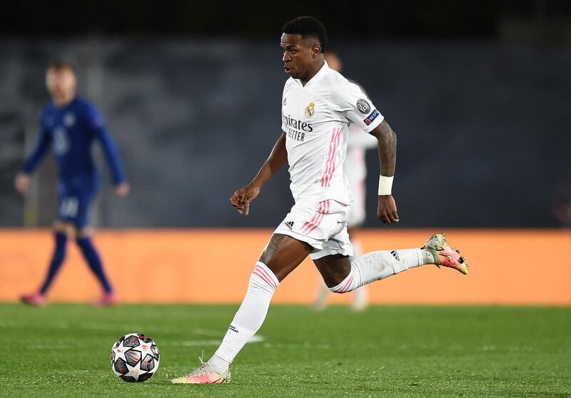 Vinicius Junior – 5. Booked for a lunging challenge on Pulisic as the rain teemed down. Flattered to deceive too often, and made way for Hazard. Getty