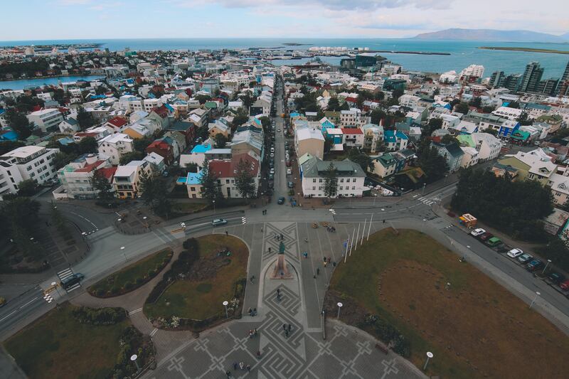 Hallgrimskirkja, Reykjavík, Iceland, where a four-day working week was trialled with great success.