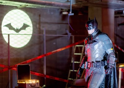 The pavilion features statues of Batman as well as interactive elements like the famous Bat signal. Photo: supplied