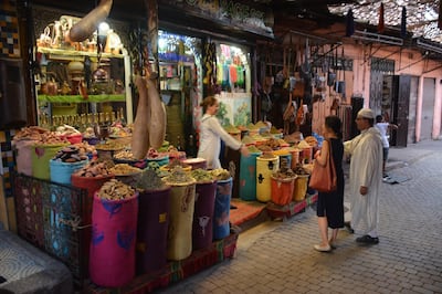 La Sagesse herbalist's shop in the medina. Rosemary Behan