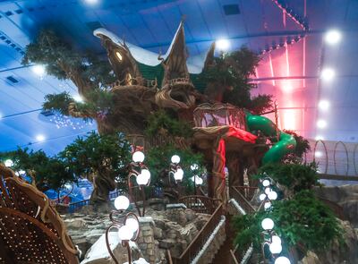 Snow Abu Dhabi's design is inspired by a whimsical enchanted forest. Victor Besa / The National