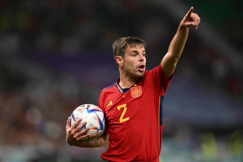 Cesar Azpilicueta - 7. More key passes forward for any defender. Unchallenged in Spain’s biggest ever World Cup win. AFP
