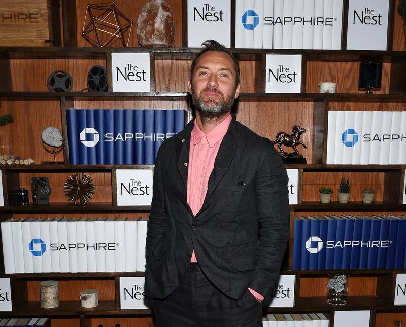 Jude Law seen at the 'The Nest' cast party at Chase Sapphire on Main at Sundance Film Festival 2020 . AP