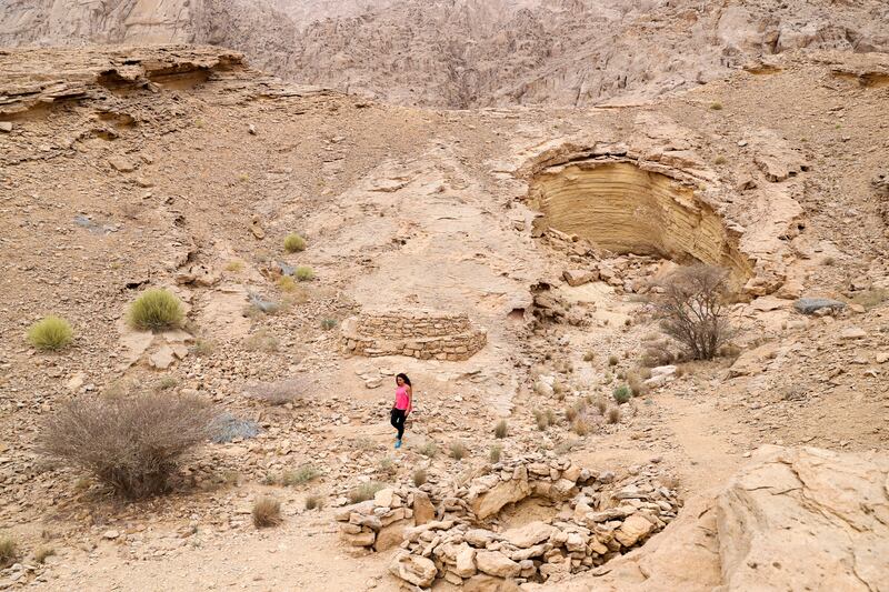 The tombs sit at the foot of Jebel Hafeet mountain in Al Ain.