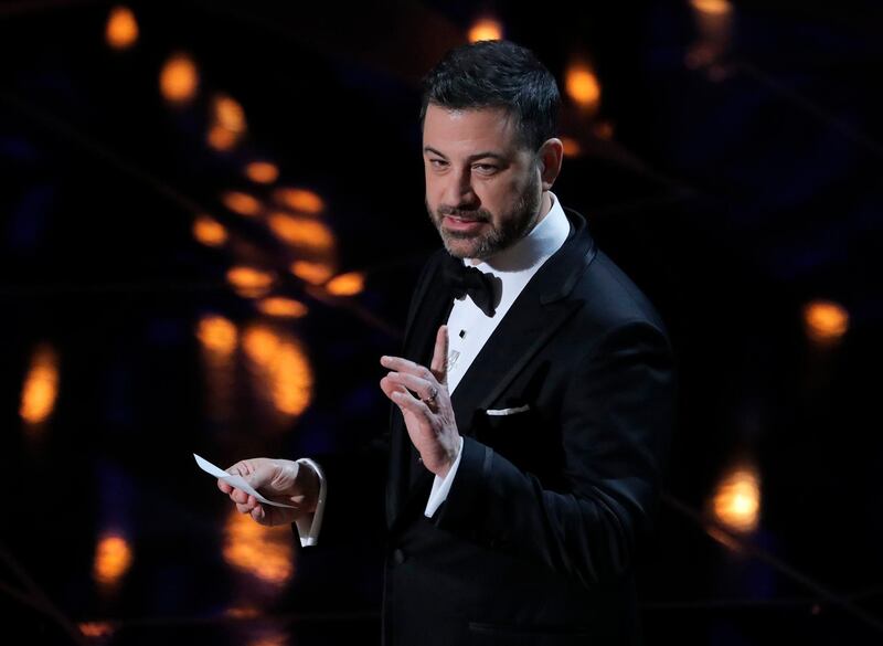 90th Academy Awards - Oscars Show - Hollywood, California, U.S., 04/03/2018 - Host Jimmy Kimmel. REUTERS/Lucas Jackson