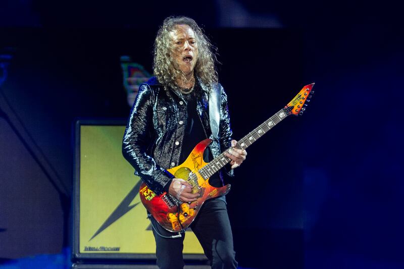 One of the many solos by guitarist Kirk Hammett