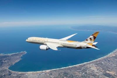 Etihad is one of several airlines flying between the UAE and Saudi Arabia. Photo: Etihad Airways