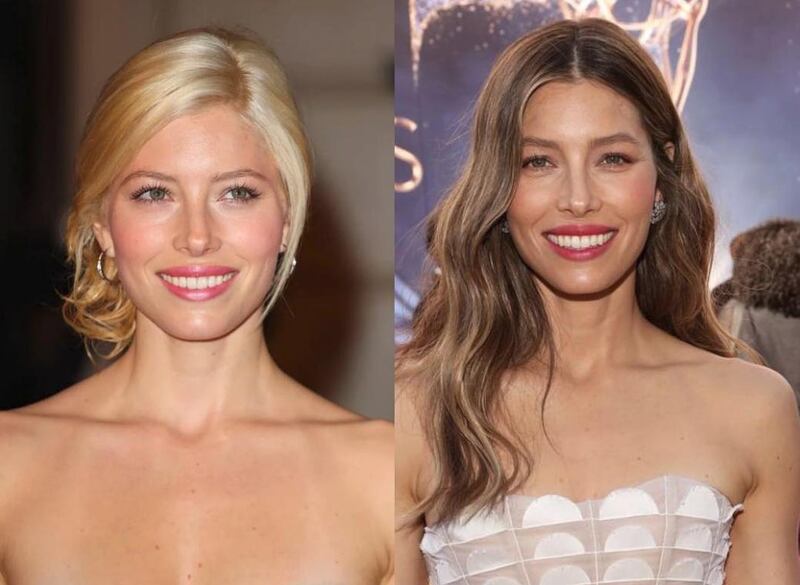 Jessica Biel is one of the stars to get involved with the throwback #10yearchallenge. Instagram / Jessica Biel  