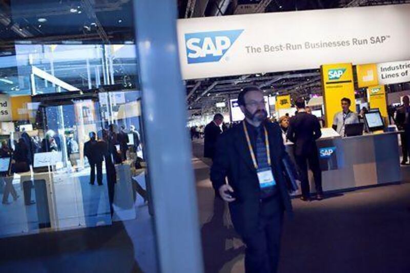 Globally, SAP competes with companies including Salesforce.com and Oracle in offering cloud-based services. In the region, new players are emerging. Angel Navarrete / Bloomberg 