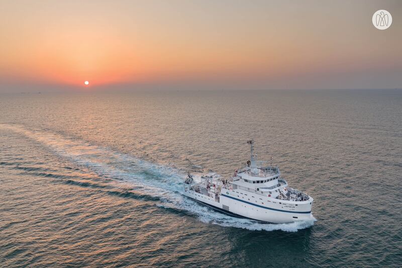 Abu Dhabi has launched the Middle East's most advanced marine research vessel. Images: Abu Dhabi Media Office