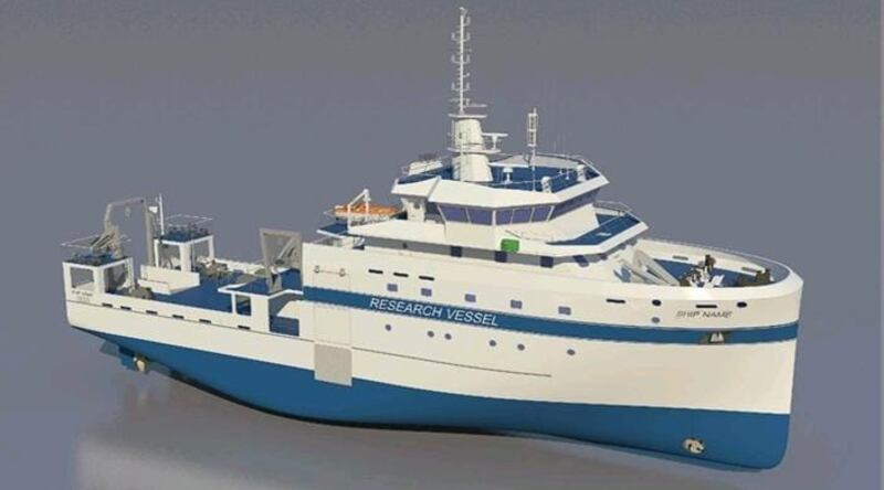 Abu Dhabi is building a new scientific research vessel to bolster efforts to protect marine life. Courtesy Environment Agency Abu Dhabi