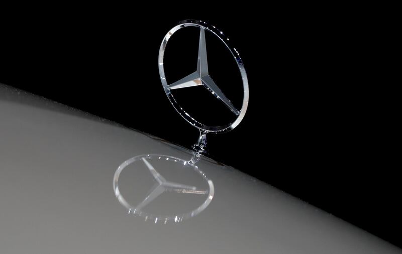 FILE PHOTO: The Mercedes-Benz logo is seen on the second press day of the Paris auto show, in Paris, France, October 3, 2018. REUTERS/Benoit Tessier/File Photo
