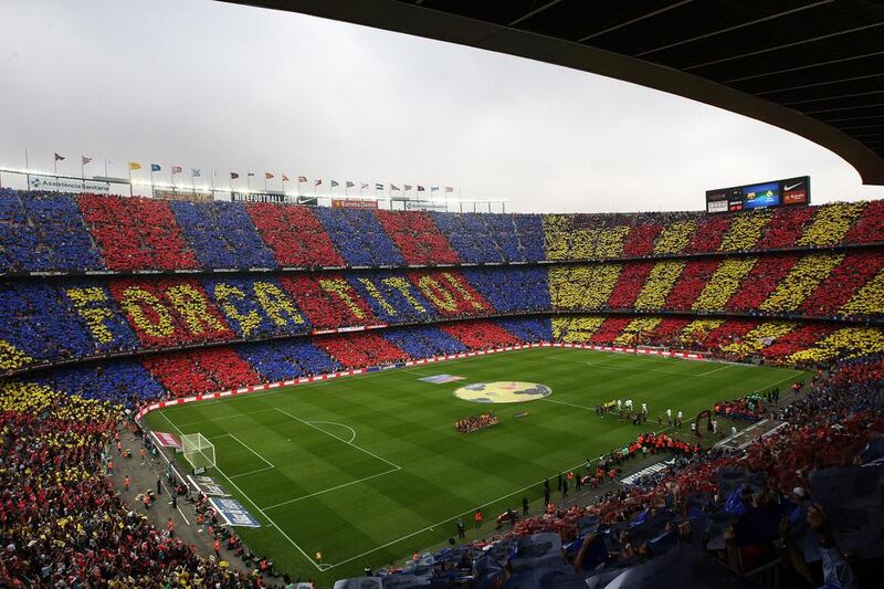 Barcelona’s board of directors plan to either demolish Camp Nou or renovate it. Quique Garcia / AFP