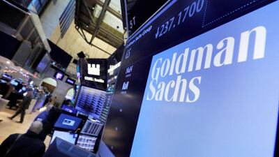 Goldman Sachs' revenue more than doubled to $17.7 billion on an annualised basis in the first quarter. AP