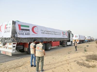 A total of thirteen lorries have set off for the Rafah crossing. Wam