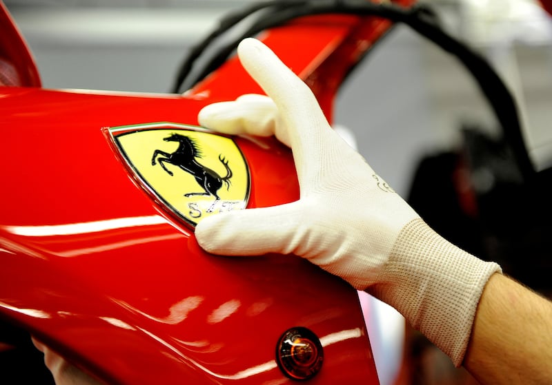 Ferrari's iconic badge. Courtesy Ferrari