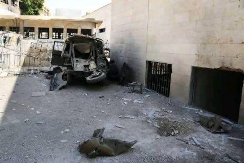 An area of Damascus where major military and security compounds are located was the target of bombings, residents and Syrian state television said.