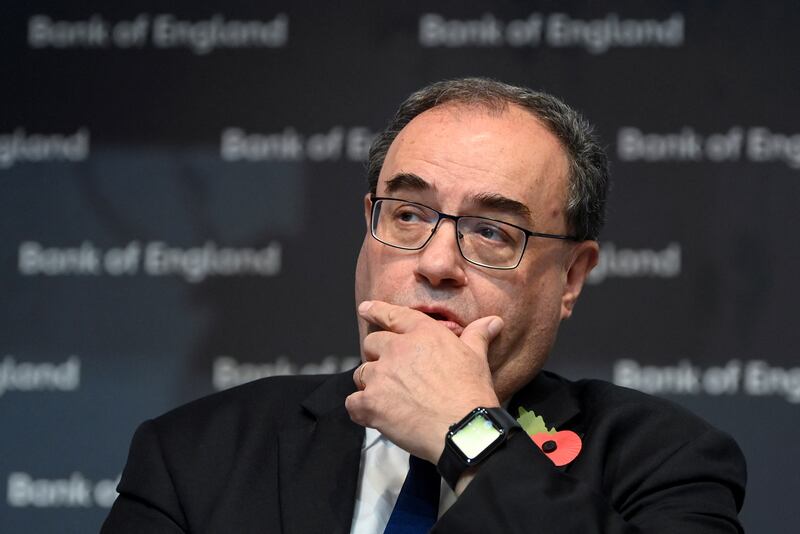 Governor of the Bank of England Andrew Bailey. PA